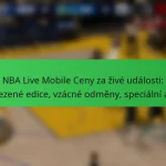 NBA Live Mobile Ceny za živé události: Omezené edice, vzácné odměny, speciální akce