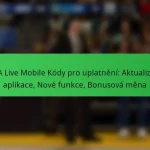 NBA Live Mobile Kódy pro uplatnění: Aktualizace aplikace, Nové funkce, Bonusová měna