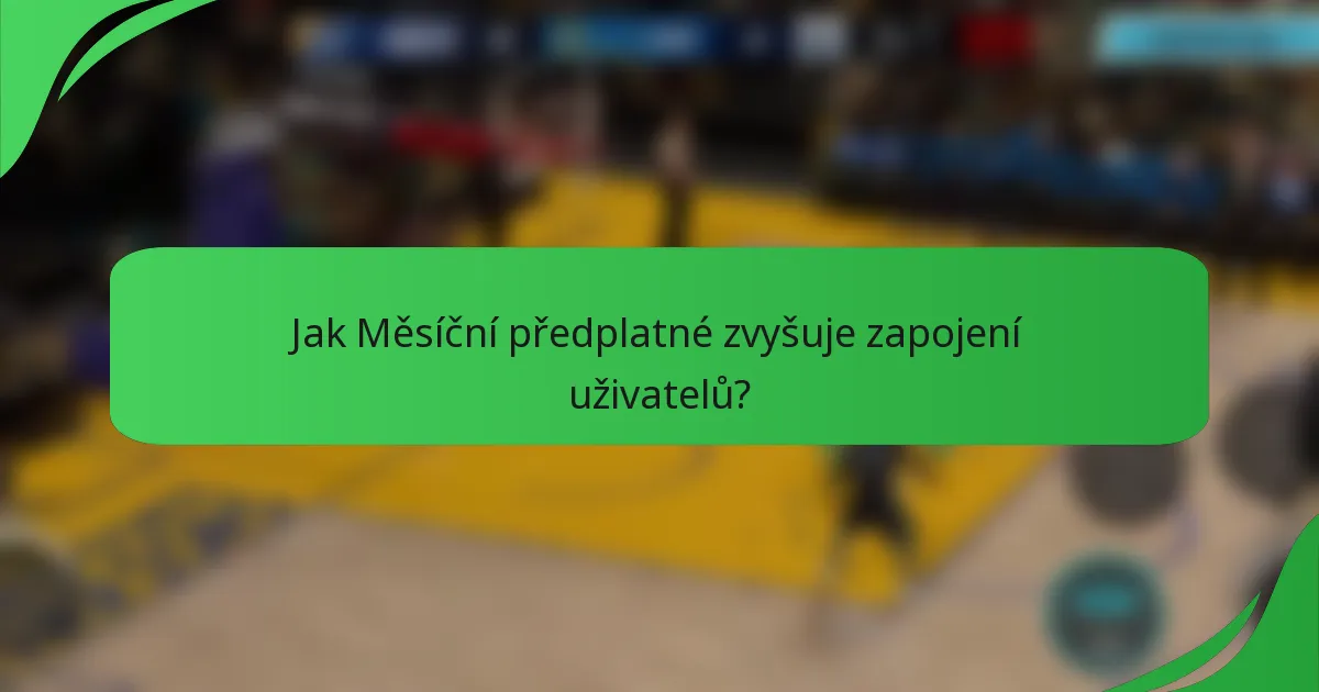 Jak Měsíční předplatné zvyšuje zapojení uživatelů?